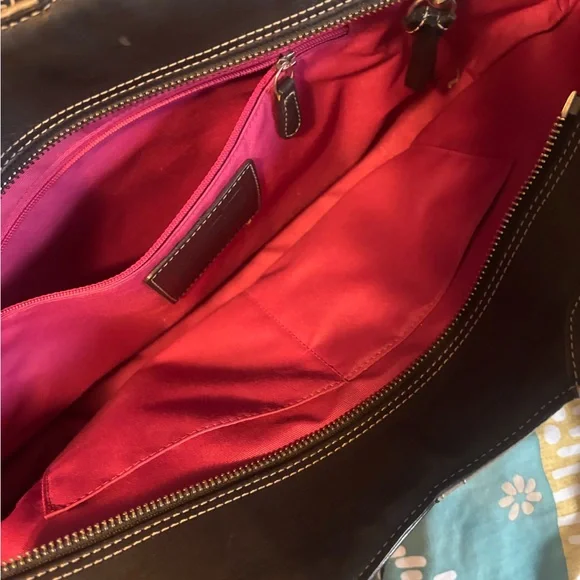 Vintage Coach Patchwork Black and Gray Women's Bag - Picture 3 of 6